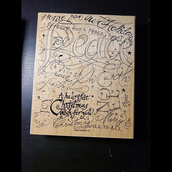 2 New Stamping Up Holiday Print And Just Jeans Stamp - Picture 9 of 9